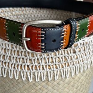 Anderson’s multicolored leather belt 37-41 Unisex Made in Italy NEW WOT